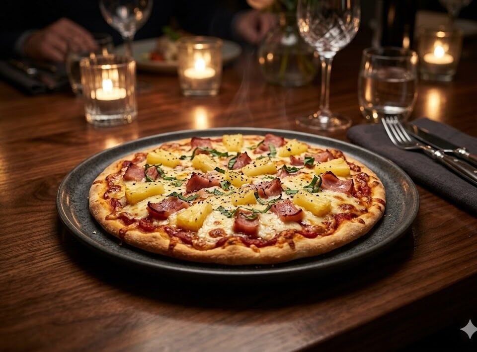 Ham And Pineapple Pizza