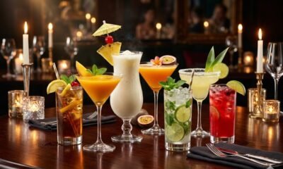 Long Island Iced Tea, Mango Daiquiri, Pina Colada, Passion Martini, Lime Mojito, Pine Margarita, Vodka Cranberry