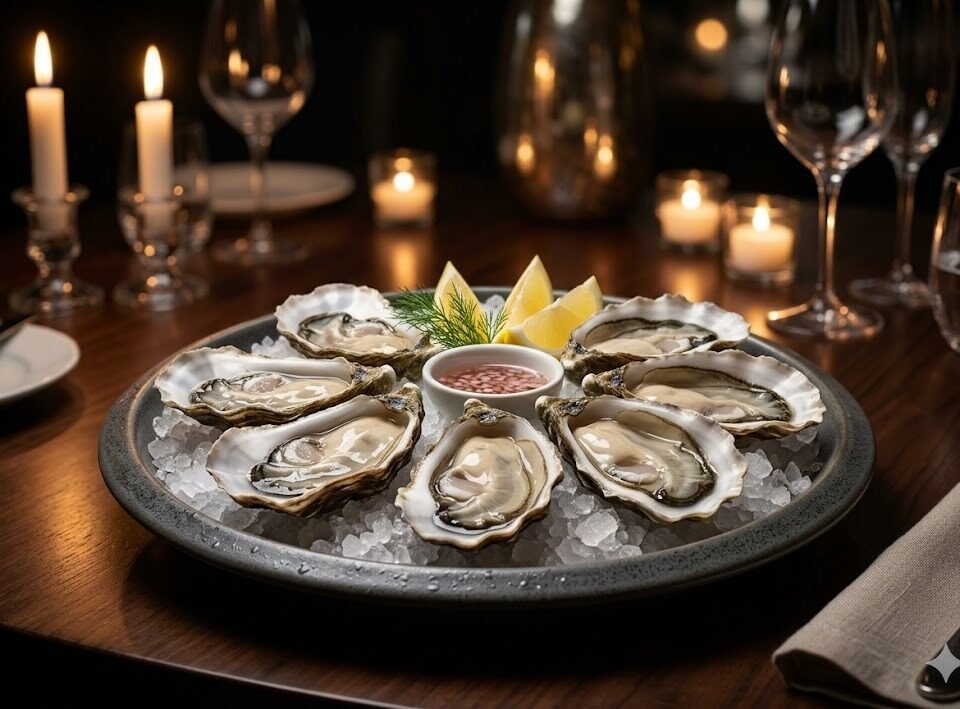 Oysters Natural (½ Dozen) (Gf)