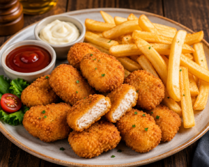 Chicken Nuggets And Chips