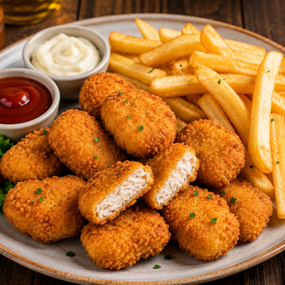 Chicken Nuggets And Chips