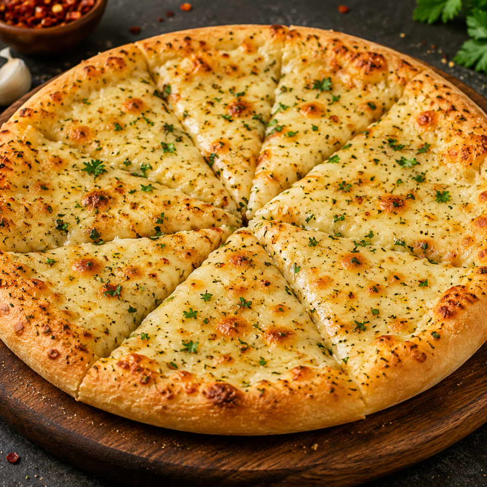 Garlic Pizza (9”) (V)