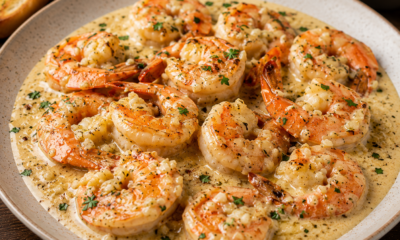 Creamy Garlic Prawns