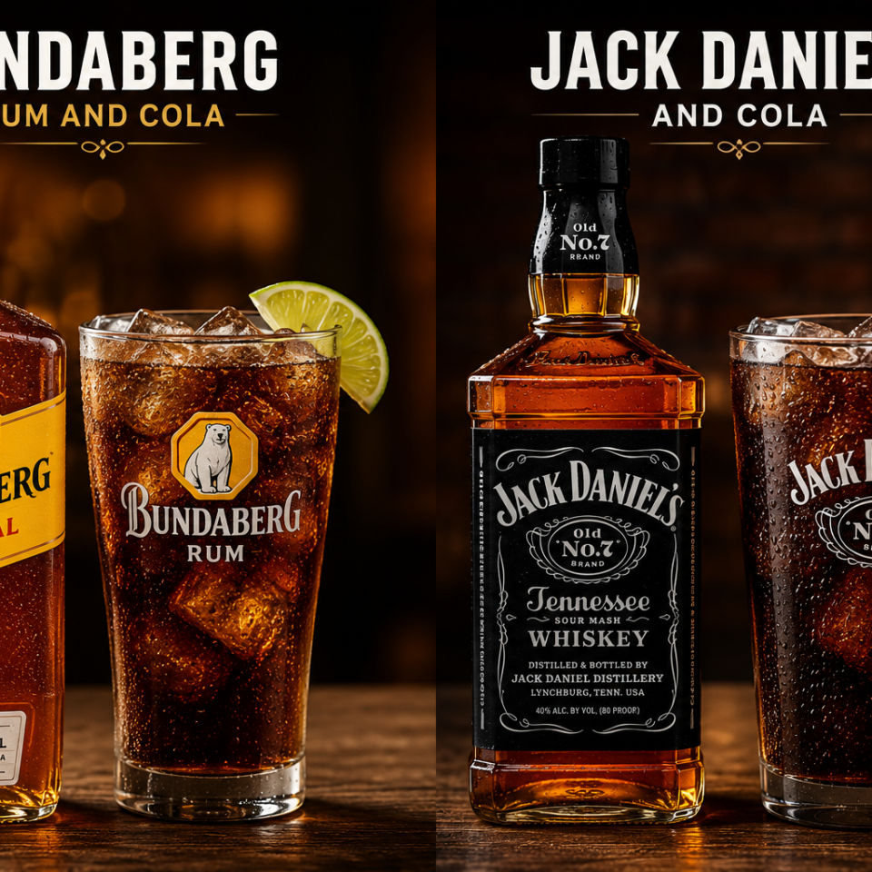 Bundaberg Rum And Cola Jack Daniel’s And Cola